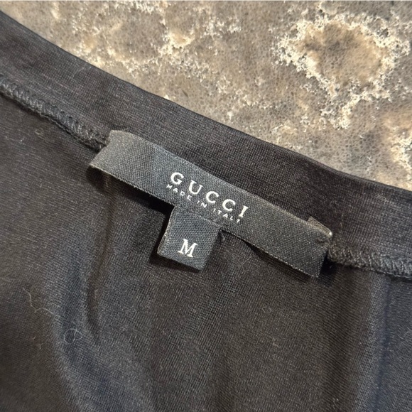 Gucci Cotton Top V Neck With Beautiful Detail & Slight Ruching - Picture 9 of 13